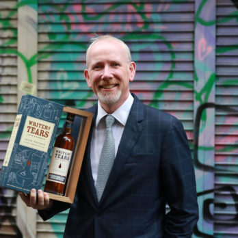 Writers’ Tears Cask Strength 2017 Released & Wins Award Bernard Walsh, Managing Director, Walsh Whiskey Distillery with the Writers' Tears Cask Strength 2017