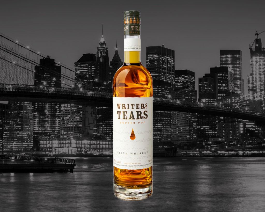 Writers’ Tears Copper Pot super-premium Irish whiskey by Walsh Whiskey Distillery, now available in over 40 States in the USA.