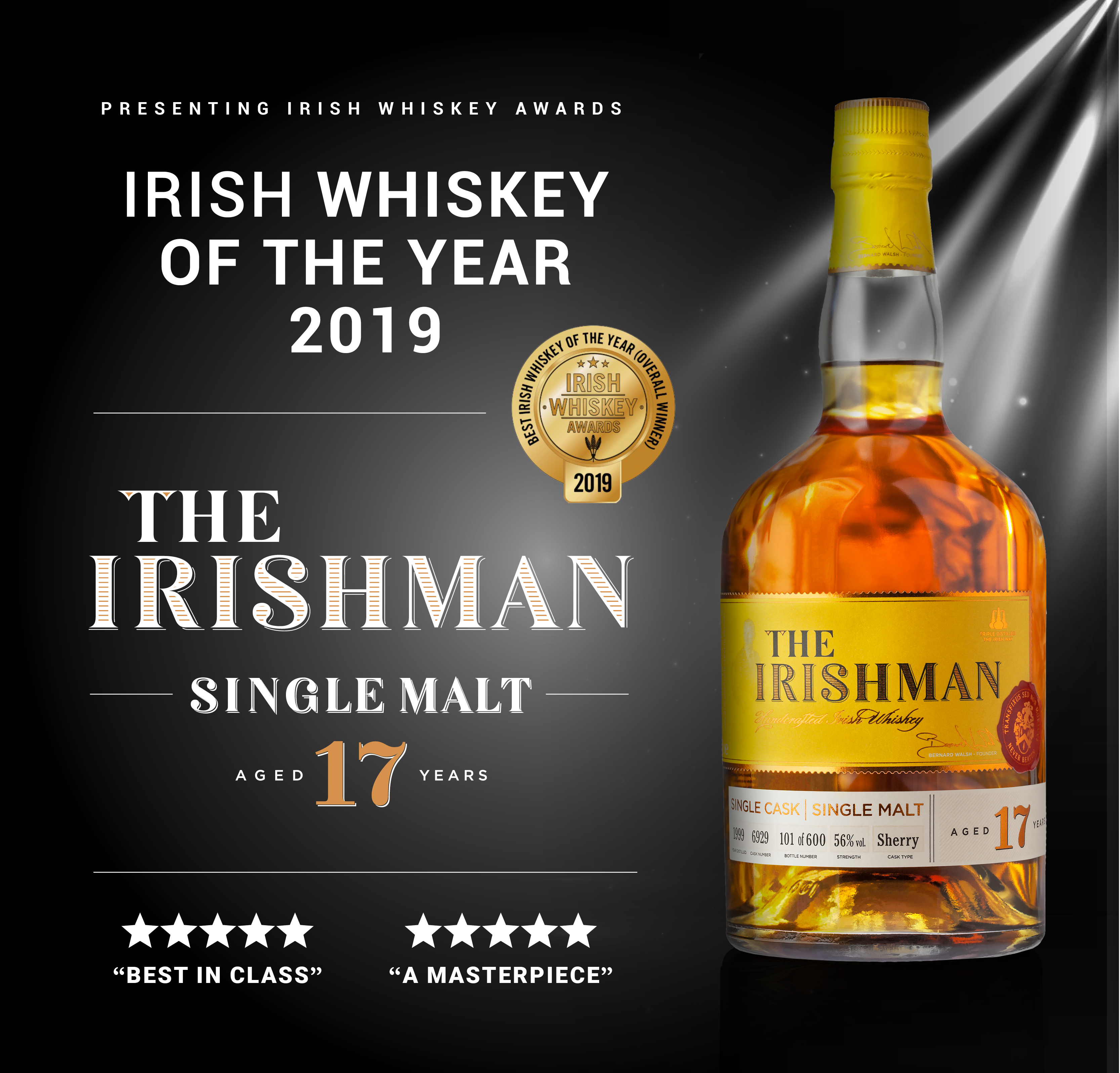 15963 Irish Whiskey Awards Social Media Graphics Walsh Whiskey
